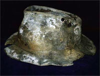 A hat that fossilised in less than 100 years.