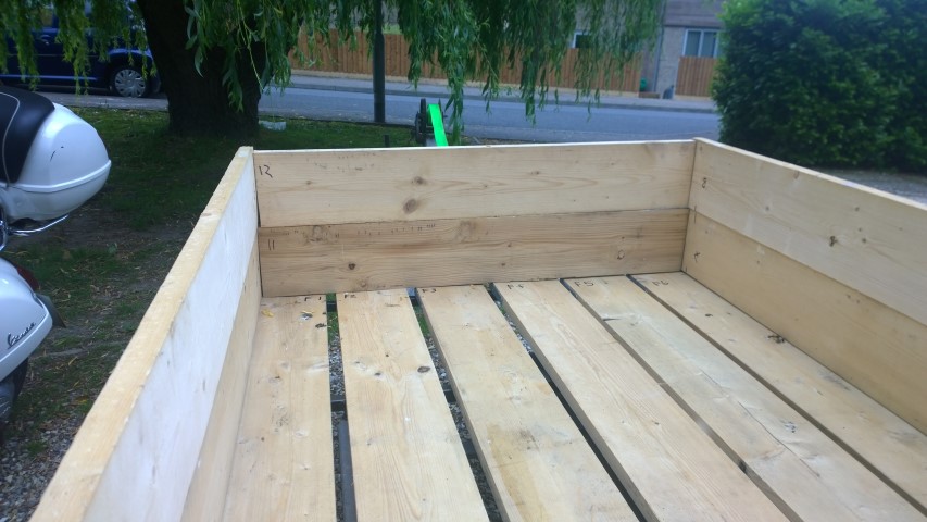 Trailer with Wood