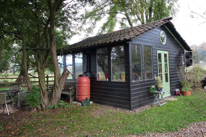 5m by 5m shed, double glazed and air conditioned courtesy of ebay
