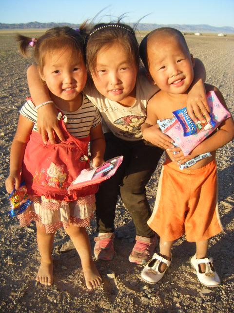 Three little stars in Mongolia