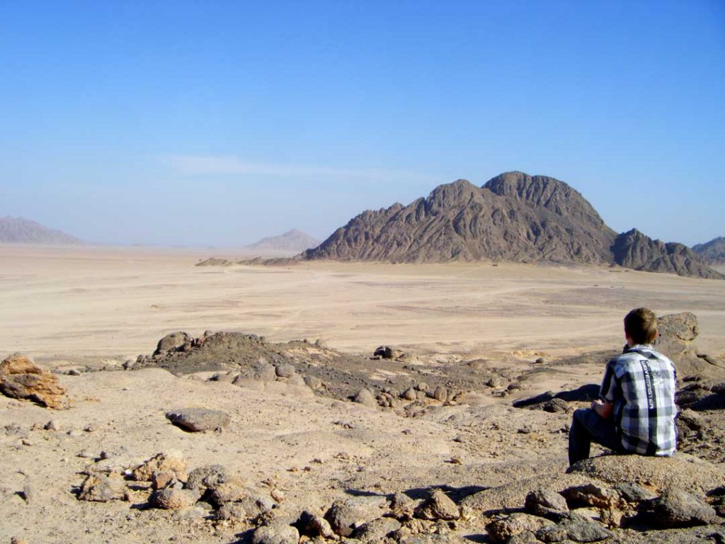 Dried sea bed in Egypt